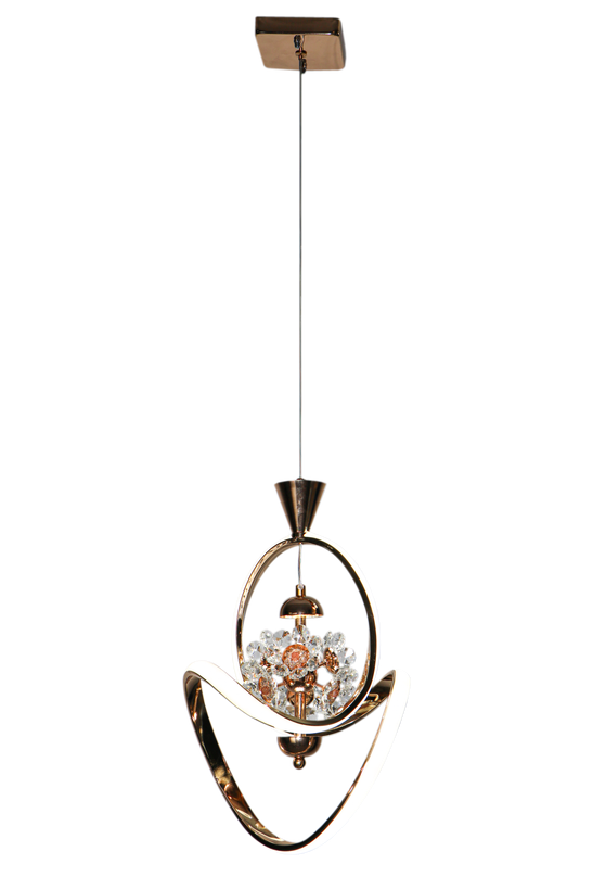 آویز وارداتی مدل 6 گل کریستال کد A140